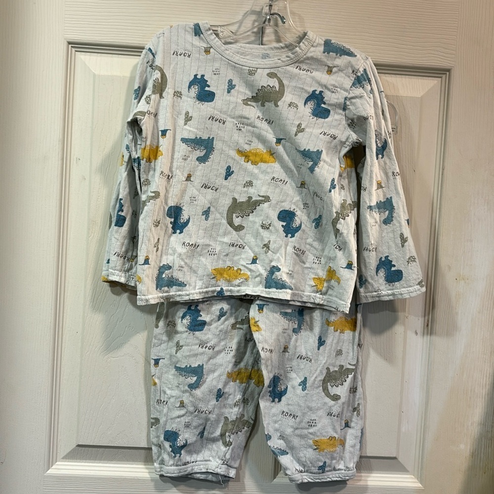 Mamas & Papas Dinosaur Pajamas Set Organic Cotton 4T